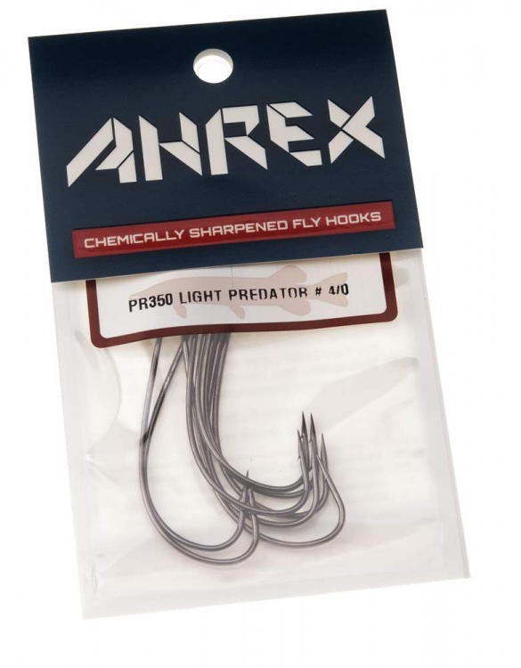 Ahrex Pr350 Light Predator, Barbed #2/0 Fly Tying Hooks